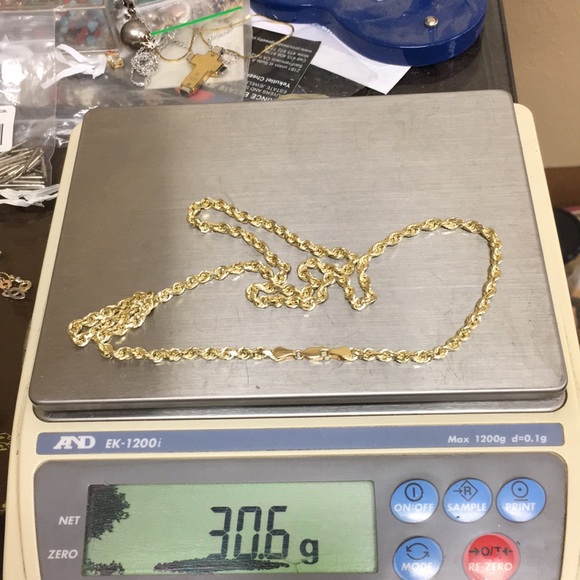 NEW 14k Solid gold rope chain 24’inch - Picture 4 of 5